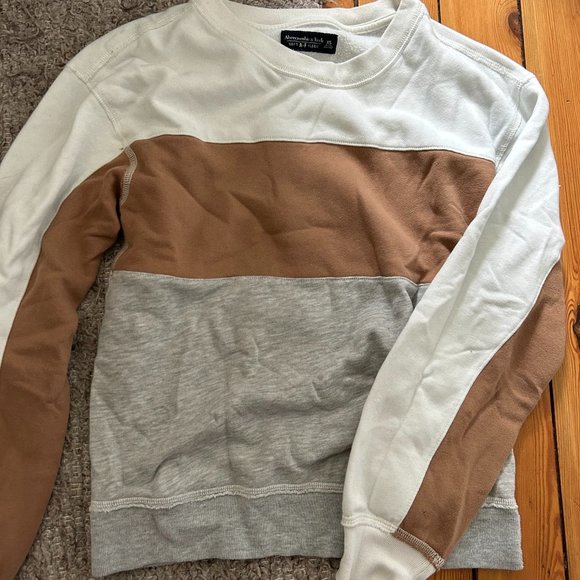 Abercrombie Colour Block Sweatshirt | Crew Neck - Picture 1 of 2